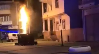 Yine bir saldırı! Bu kez Uzunköprü! Adalet Anıtı, kimliği belirsiz kişilerce yakıldı