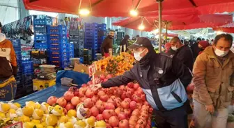 Zabıtadan pazarlarda tartı ve etiket denetimi