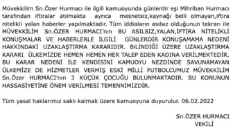 Eski futbolcu Özer Hurmacı'nın avukatından açıklama