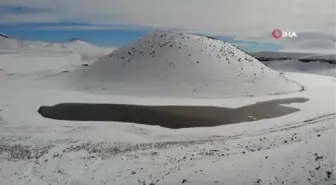 Son dakika haber: Kar yağışları, kuruyan Meke Gölü'ne umut oldu