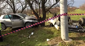 Burhaniye'de yağmurla gelen kaza: 1 ölü, 4 yaralı