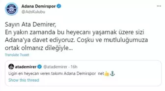 Adana Demirspor'dan ünlü komedyen Ata Demirer'e davet