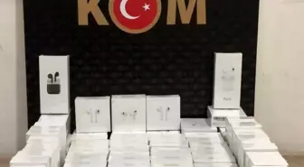 Tekirdağ'da şüpheli araçtan 80 adet kaçak kulaklık çıktı