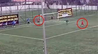 Gole top toplayıcı engeli! Ender görülen olay hakemleri bir araya getirdi