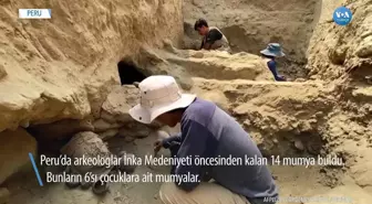 Yaklaşık Bin Yıllık 14 Mumya Bulundu