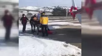 Felç geçiren 81 yaşındaki hastanın yardımına ambulans helikopter yetişti