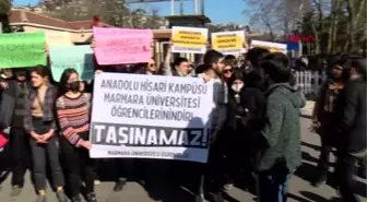 MARMARA ÜNİVERSİTESİ ÖĞRENCİLERİNDEN KAMPÜS PROTESTOSU