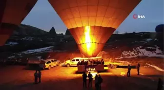 Rehber adayları Kapadokya'yı havadan izledi