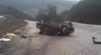 Samsun'da otomobilin devrilmesi sonucu iki kişi yaralandı