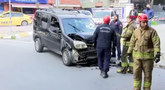 ZEYTİNBURNU'NDA TRAFİK KAZASI; 2 YARALI