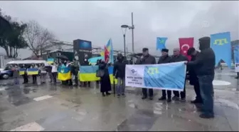 Kırım Türkleri ve Ukraynalılar, Rusya'yı protesto etti