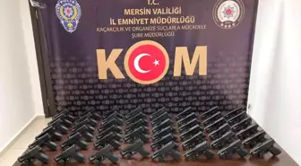 Mersin'de 47 adet 'Glock' marka silah ele geçirildi