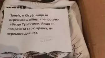 Ukrayna'ya gönderilen yardım kutusuna Türk vatandaşı tarafından bırakılan not herkesi ağlattı