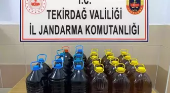 Şarköy'de 110 litre sahte şarap ele geçirildi