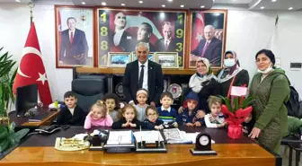Başkan Yaman minik misafirlerini ağırladı