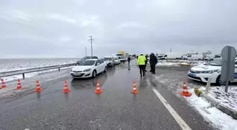 Konya'da ulaşıma kar engeli