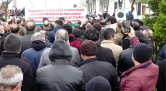 AVCILAR'DA 100 BİN NÜFUSLU MAHALLEYE GETİRİLEN İMAR PLANINI PROTESTO ETTİLER