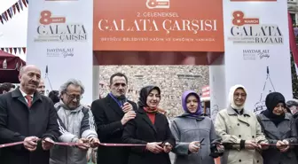 Kadınların hünerlerini sergilediği 8 Mart Galata Çarşısı Beyoğlu'nda açıldı