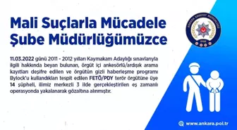 Son dakika haberleri: FETÖ/PDY terör örgütü üyelerine operasyon: 14 gözaltı