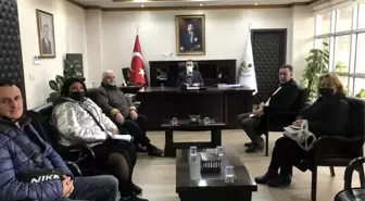 Burhaniye'de Kaymakam Memiş, yeni muhtar ve heyetini kabul etti