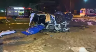 Bursa'da takla atan otomobildeki 2 kişi öldü