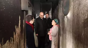 Kaymakam Aydın'dan evi yanan ailelere ziyaret