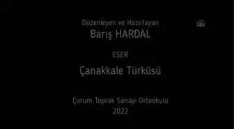 Son dakika haberleri: Öğretmen ve öğrenciler Çanakkale şehitlerini 'Çanakkale Türküsü' ile andı