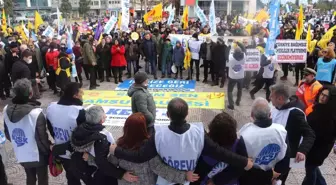 Samsun'da sendikalardan yürüyüş ve miting