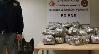 Kapıkule'de bir otobüste 119 kilo 670 gram esrar ele geçirildi