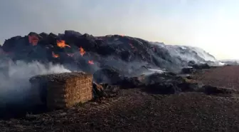 Yozgat'ta bin 500 saman balyası küle döndü