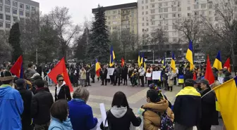 Kırgızistan'da Ukrayna'ya destek gösterisi düzenlendi