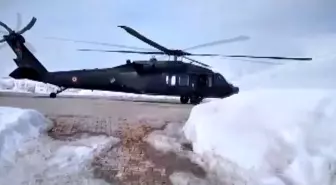 Ekipler helikopterle bölgeye ulaşarak elektrik arızasını giderdi