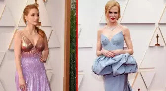 Kırmızı halıda şıklık yarışı! Bu seneki Oscar Ödül Töreni'nin en beğenilen kadını Jessica Chastain oldu