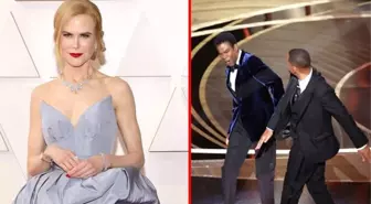 Nicole Kidman'ı şaşkına çeviren Will Smith'in tokatı değilmiş! Fotoğraf şov başlamadan önce çekilmiş