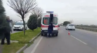 Tıra çarpan otomobildeki 2 kişi yaralandı