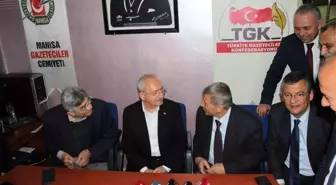 CHP Genel Başkanı Kılıçdaroğlu Manisa Gazeteciler Cemiyetini ziyaret etti