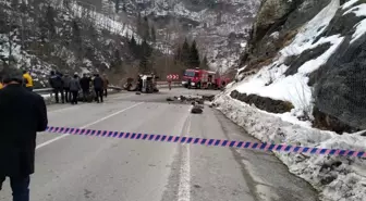 Kaya düşmesi sonucu 4 kişinin öldüğü Vakfıkebir-Tonya yolunun yeniden projelendirilmesi için harekete geçildi