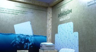 EKO İKLİM Zirvesi'nde atık pet şişelerden üretilen kumaşlarla kaplanan koltuklar sergilendi