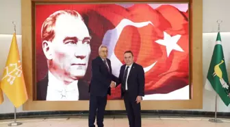 Başkan Böcek, TESK Başkanı Palandöken ile bir araya geldi