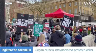 İngilizler 'Geçinemiyoruz' Sloganlarıyla Meydanlarda