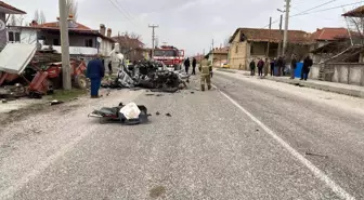 Kontrolden çıkıp hurdaya dönen otomobilin hız ibresi 200 kilometrede takılı kaldı