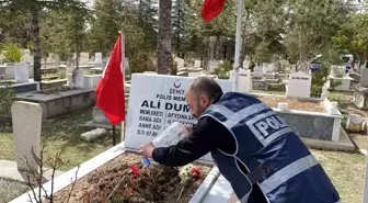 Şehit polis memuru meslektaşları tarafından yad edildi