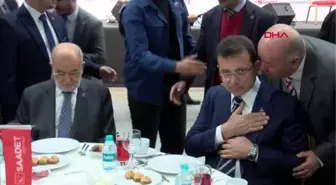 İSTANBUL-KARAMOLLAOĞLU VE İMAMOĞLU, SAADET PARTİSİ'NİN İFTARINDA BULUŞTU