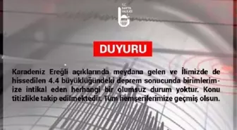 Ereğli açıklarında 4.4 büyüklüğündeki deprem birçok ilden hissedildi (4)