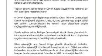 Nüfus ve Vatandaşlık İşleri'nden 'e-Devlet verileri sızdırıldı' iddiasına yalanlama (2)