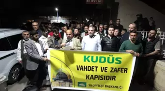 Silopi'den İsrail'in Mescid-i Aksa saldırısına protesto