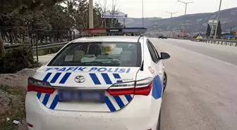 Burdur'da radarla trafik hız denetimleri yapıldı