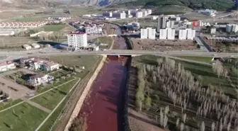 Türkiye'nin en uzun nehri Kızılırmak'a adını veren Fablum Çayı adeta coştu