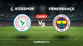 Rizespor - Fenerbahçe CANLI izle! MAÇ BAŞLADI! Rize - Fenerbahçe maçı canlı izle! Rizespor - Fenerbahçe maç özeti izle!