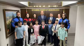 İstanbul Emniyet Müdürü Aktaş, 23 Nisan'da öğrencileri ağırladı